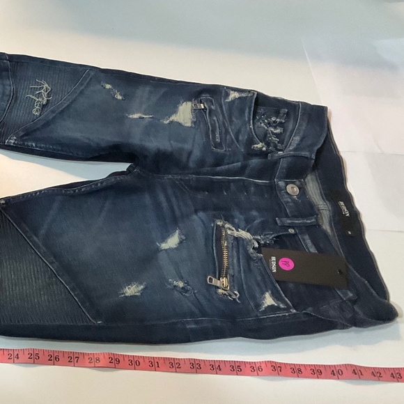 Hudson Los Angeles The Blinder Biker Blue Jeans - NWT - Size 32 - Picture 4 of 10